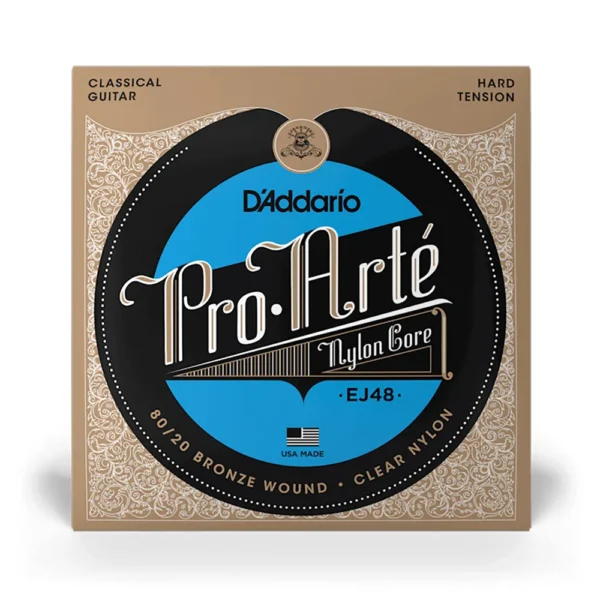 Set de cuerdas Clásicas D'addario EJ48 Pro Arte Bronce - tensión alta