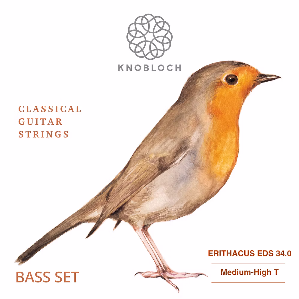 Set Bajos Cuerdas Guitarra Knobloch Erithacus QZ Nylon EDS 34.0
