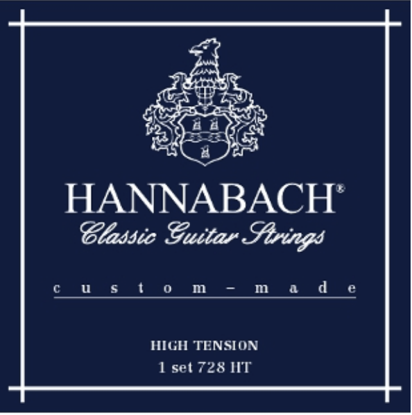 Set Cuerdas Guitarra Clásica Hannabach 728 MT Tensión Alta